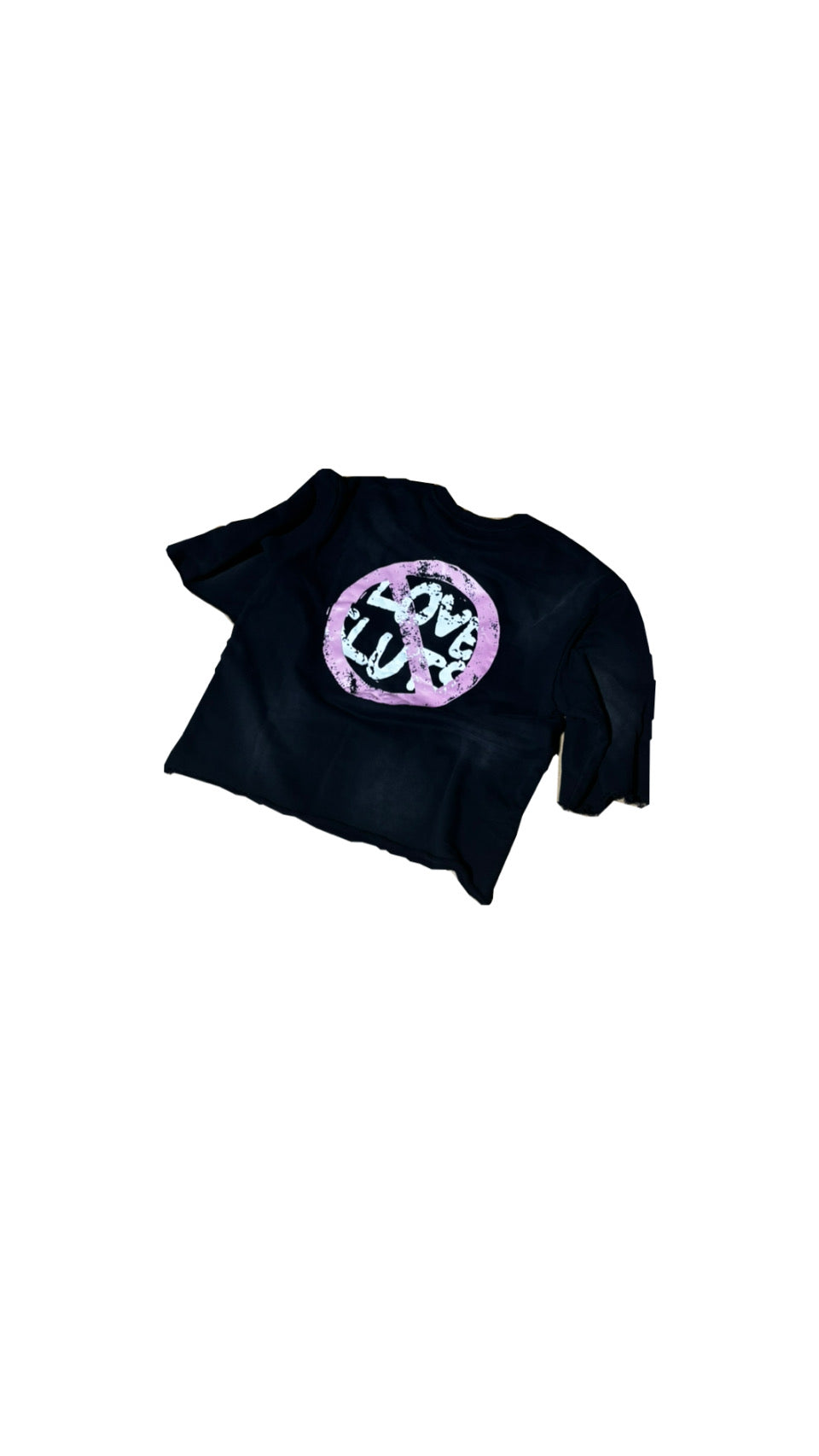 Cropped crew neck